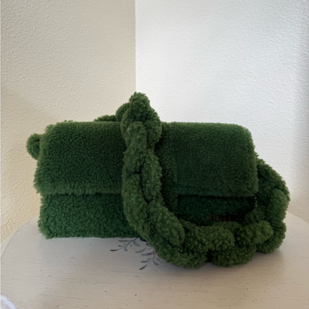 Jacquemus le bambidou shearling shoulder bag